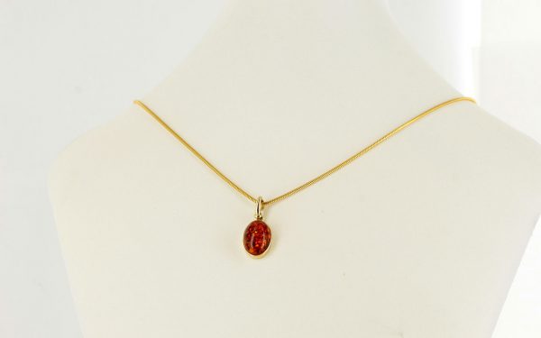 Italian Made Elegant German Baltic Amber Pendant in 9ct solid Gold GP0006/A RRP£145!!!