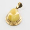 Italian Butterscotch German Baltic Amber Pendant in 9ct solid Gold-GP0017Y RRP£195!!!