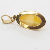 Italian Butterscotch German Baltic Amber Pendant in 9ct solid Gold-GP0017Y RRP£195!!!