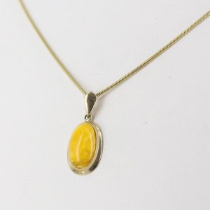 Italian Elegant Antique German Butterscotch Baltic Amber Pendant 9ct Gold GP0017YL RRP£265!!!