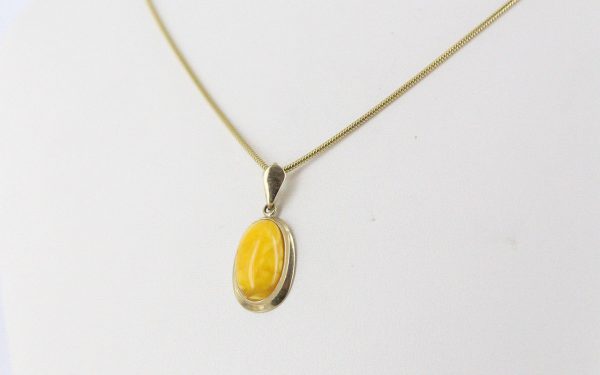 Italian Elegant Antique German Butterscotch Baltic Amber Pendant 9ct Gold GP0017YL RRP£265!!!