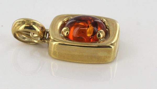 Italian Made Elegant Classic German Baltic Amber Pendant in 9ct solid Gold GP0022 RRP£195!!!