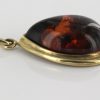 Italian Handmade German Baltic Amber Pendant in 9ct solid Gold -GP0027 RRP£275!!!