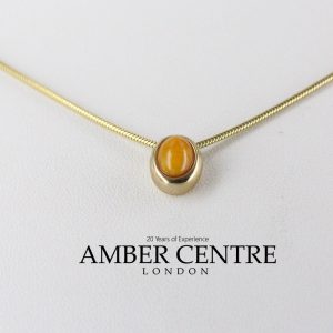 Antique Butterscotch German Baltic Amber Pendant In 9ct solid Italian Gold GP0036Y RRP£135!!!