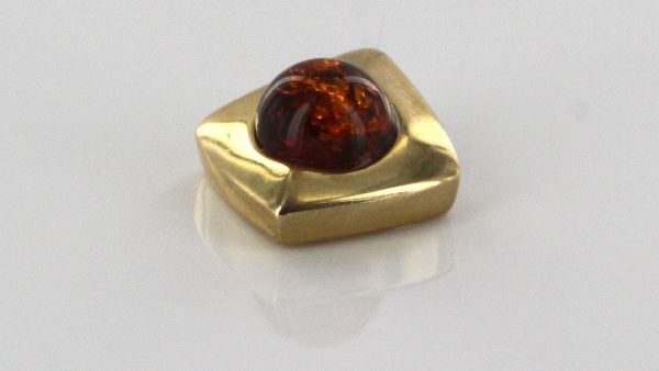 Italian Made Modern Elegant German Baltic Amber Pendant in 9ct solid Gold -GP0041 RRP£95!!!