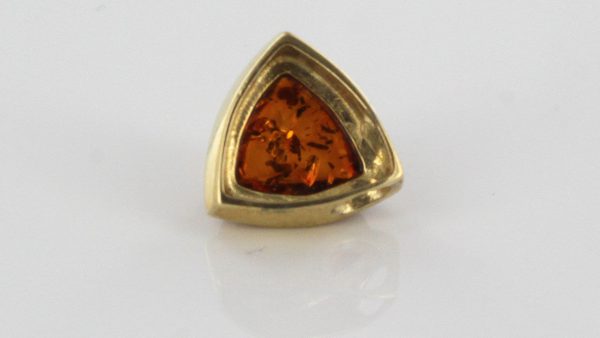 Italian Made Elegant Modern German Baltic Amber Pendant in 9ct Gold - GP0042 RRP£125!!!