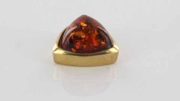 Italian Made Elegant Modern German Baltic Amber Pendant in 9ct Gold - GP0042 RRP£125!!!