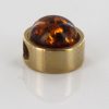 Italian Made Modern German Baltic Amber Pendant in 9ct Gold -GP0043 RRP£145!!!