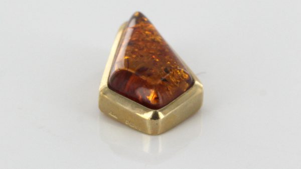 Italian Made Classic Elegant German Baltic Amber Pendant in 9ct solid Gold - GP0049 RRP£345!!!