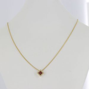 Italian Made Modern German Baltic Amber Pendant in 9ct Matt Gold - GP0052M RRP£95!!!