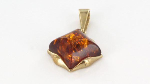 Italian Made Elegant German Baltic Amber Pendant in 9ct solid Gold GP0058 RRP£145!!!