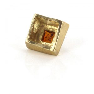 Italian Made Modern Elegant German Baltic Amber Pendant in 9ct solid Gold- GP0071 RRP£145!!!