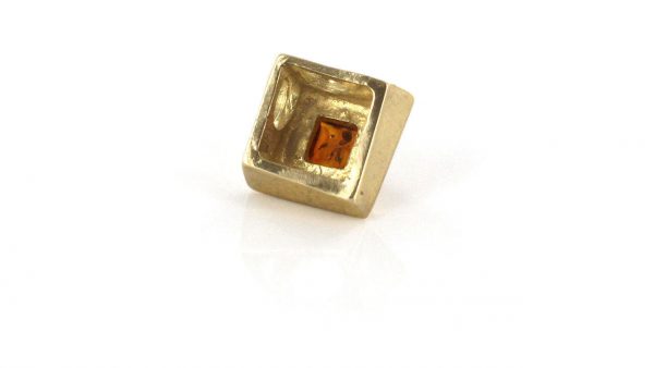 Italian Made Modern Elegant German Baltic Amber Pendant in 9ct solid Gold- GP0071 RRP£145!!!
