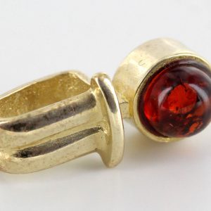Italian Made Modern Elegant German Baltic Amber Pendant in 9ct Gold- GP0074 RRP£165!!!