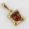 Italian Handmade Unique German Baltic Amber Pendant in 9ct solid Gold -GP0163 RRP£245!!!