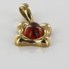 Italian Handmade Unique German Baltic Amber Pendant in 9ct solid Gold -GP0163 RRP£245!!!
