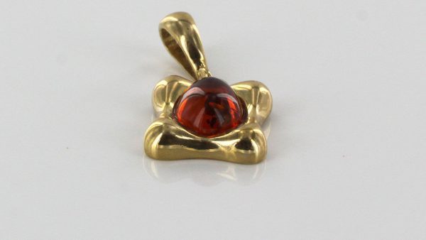 Italian Handmade Unique German Baltic Amber Pendant in 9ct solid Gold -GP0163 RRP£245!!!