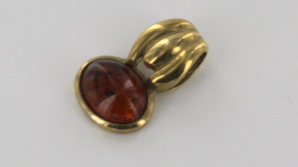 Italian Handmade Unique Elegant German Baltic Amber Pendant in 9ct solid Gold -GP0164 RRP£125!!!