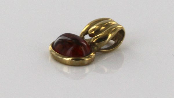 Italian Handmade Unique Elegant German Baltic Amber Pendant in 9ct solid Gold -GP0164 RRP£125!!!