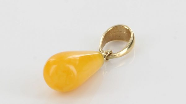 Antique Butterscotch German Baltic Amber Pendant In 14ct solid Italian Gold GP0292Y RRP£200!!!