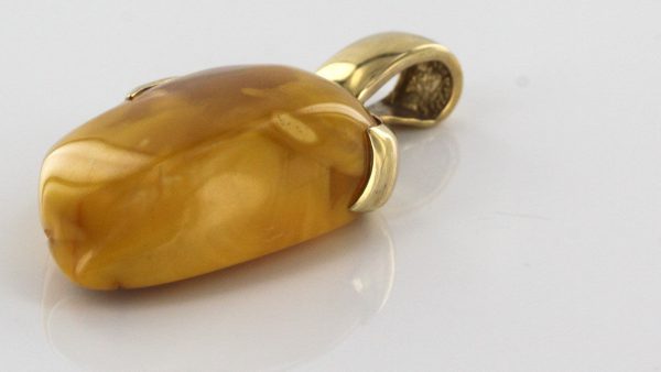 Butterscotch Antique German Unique Baltic Amber Pendant in 14ct solid Gold- GP0346Y RRP£995!!!