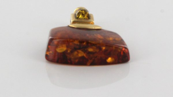 Italian Handmade Unique German Baltic Amber Pendant in 14ct solid Gold - GP0361 RRP£425!!!