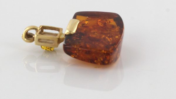 Italian Handmade Unique German Baltic Amber Pendant in 14ct solid Gold - GP0361 RRP£425!!!