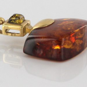 Italian Handmade Unique German Baltic Amber Pendant in 14ct solid Gold - GP0361 RRP£425!!!