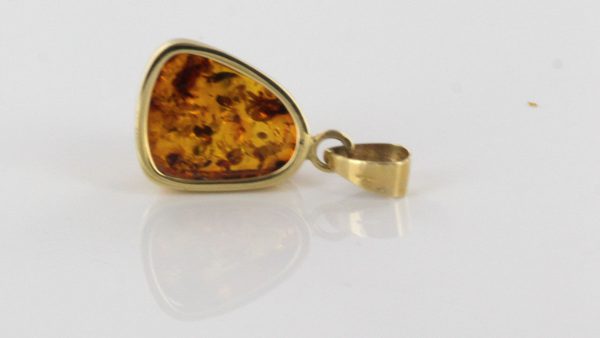 Italian Handmade German Baltic Amber Unique Pendant in 14ct solid Gold - GP0373 RRP£395!!!