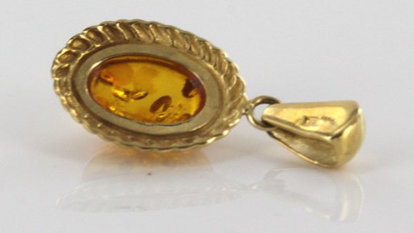 Italian Hand Made German Baltic Amber Pendant in 14ct solid Gold - GP0376 RRP£395!!!