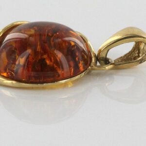 Italian Hand Made Unique German Baltic Amber Pendant in 14ct solid Gold - GP0378 RRP£525!!!