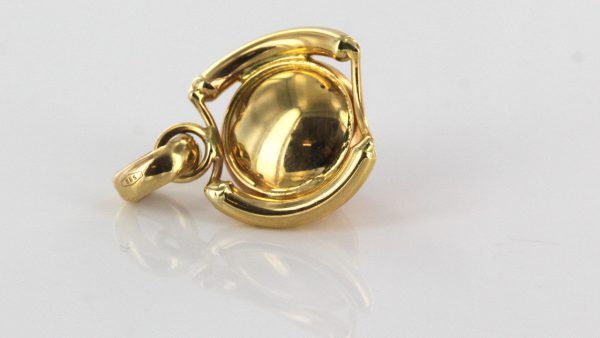 Italian Handmade Elegant German Baltic Amber Pendant in 14ct solid Gold - GP0381 RRP£395!!!