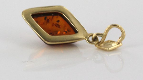 Italian Hand Made Elegant Unique German Baltic Amber Pendant in 14ct Gold - GP0408 RRP£275!!!