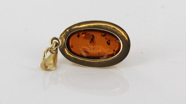 Italian Handmade Elegant German Baltic Amber Pendant in 14ct solid Gold - GP0411 RRP£295!!!