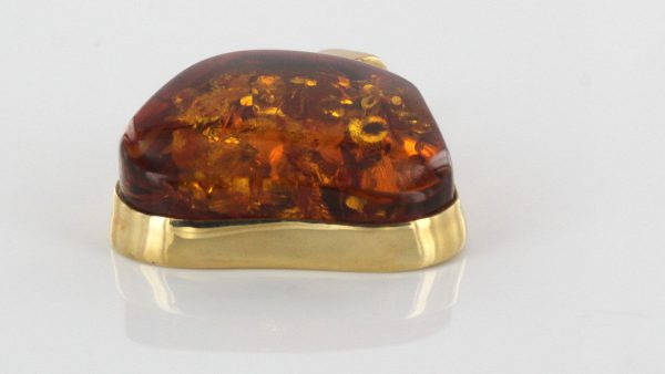 Italian Hand Made German Baltic Amber Unique Pendant in 14ct Gold -GP0424 RRP£900!!!