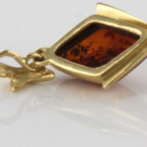 Italian Handmade Elegant German Baltic Amber Pendant in 14ct solid Gold - GP0861 RRP£275!!!
