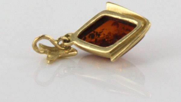 Italian Handmade Elegant German Baltic Amber Pendant in 14ct solid Gold - GP0861 RRP£275!!!