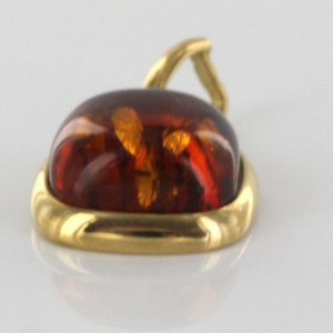 Italian Handmade Elegant German Baltic Amber Pendant in 14ct solid Gold -GP0865 RRP£395!!!