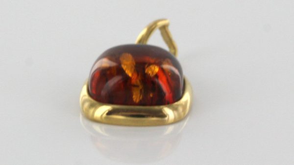 Italian Handmade Elegant German Baltic Amber Pendant in 14ct solid Gold -GP0865 RRP£395!!!