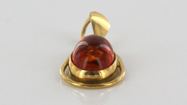 Italian Handmade Unique German Baltic Amber Classic Pendant in 14ct solid Gold GP0874 RRP£275!!!