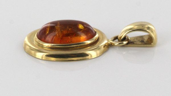 Italian Hand Made Elegant German Baltic Amber Pendant in 14ct solid Gold -GP0875 RRP£245!!!