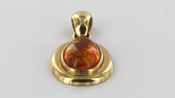 Italian Hand Made Elegant German Baltic Amber Pendant in 14ct solid Gold -GP0875 RRP£245!!!