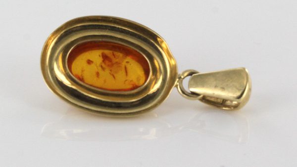 Italian Hand Made Elegant German Baltic Amber Pendant in 14ct solid Gold -GP0875 RRP£245!!!