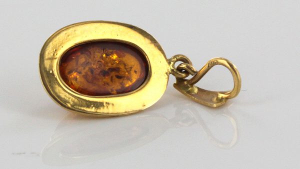 Italian Handmade Elegant German Baltic Amber Classic Pendant in 14ct solid Gold GP0880 RRP£275!!!