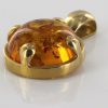 Italian HandMade Unique Elegant German Baltic Amber Pendant in 14ct Gold -GP0895 RRP£595!!!