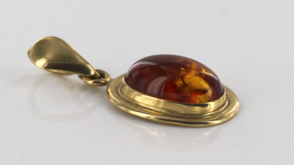 Italian Hand Made German Baltic Amber Pendant in 18ct Gold GP0991 RRP£295!!!