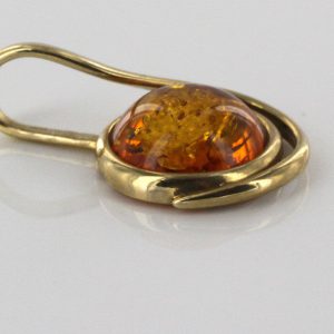 Italian Hand Made German Baltic Amber Pendant in 18ct Gold GP0996 -RRP£495!!!