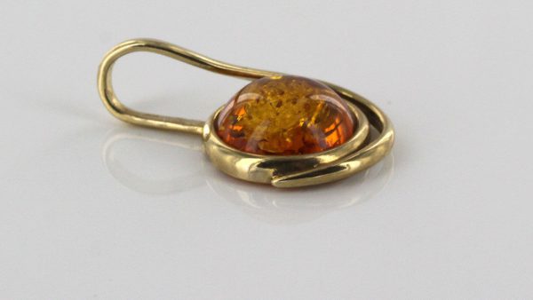 Italian Hand Made German Baltic Amber Pendant in 18ct Gold GP0996 -RRP£495!!!