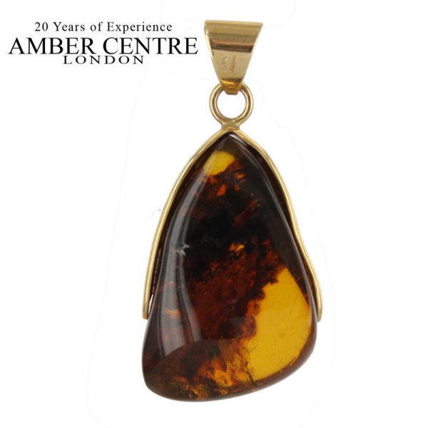 Mexican/Dominican Unique and Rare Amber Pendant in 14ct solid Gold -GPM004 RRP£675!!!