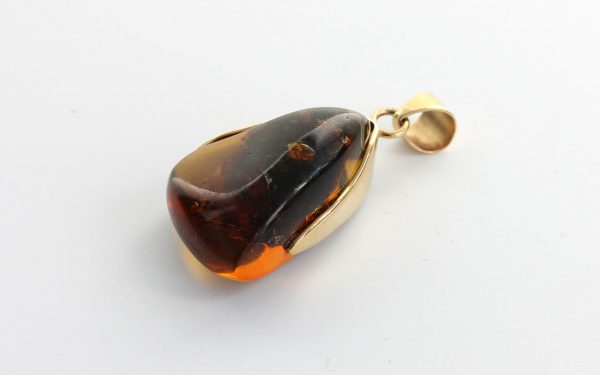 Mexican/Dominican Unique and Rare Amber Pendant in 14ct solid Gold -GPM004 RRP£675!!!